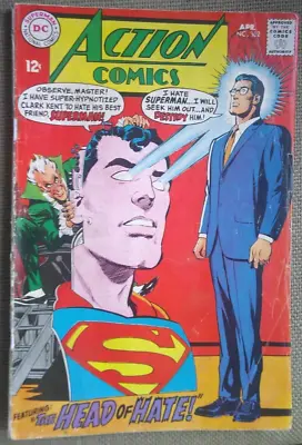 Buy Action Comics No.362 From 1968 . The Head Of Hate ! • 1.99£