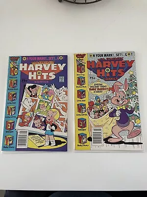 Buy Harvey Hits #1 And 2 Lot Richie Rich Little Dot (1986 Marvel Comics) Newsstands • 7.19£