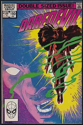 Buy Marvel Comics DAREDEVIL #190 Elektra Black Widow Frank Miller 1983 VF-! • 5.53£