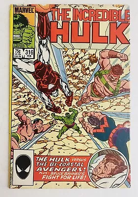 Buy INCREDIBLE HULK #316 (Comic Book, 1985, Marvel) She-Hulk Origin • 3.95£