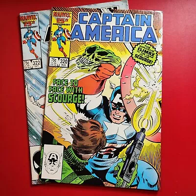 Buy Captain America #320, #322 1986 Lot Of 2 Marvel Comic Books Fine • 5.53£