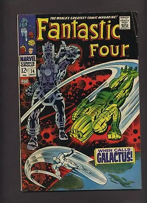 Buy Fantastic Four 74 (VG) Silver Surfer, Galactus! Stan Lee 1968 Marvel Comics R157 • 35.56£