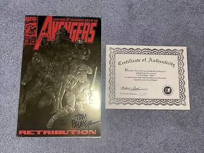 Buy 1993 Marvel Avengers #185 Comic Book Autograph Signed By Tom Palmer With COA NM • 19.76£