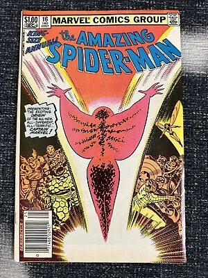 Buy Amazing Spider-man Annual #16 (1982) - 1st Monica Rambeau Newsstand F/ F/vf • 27.56£