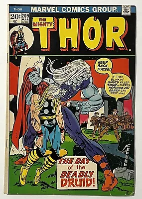 Buy Thor #209 - Marvel 1973 - FN - 1st App. Of Kree Eternal (Demon Druid Ultimus) • 5.49£