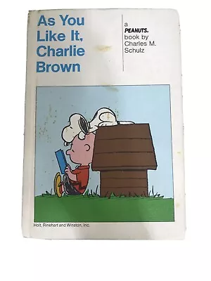 Buy AS YOU LIKE IT , CHARLIE BROWN Charles Schulz Peanuts 1st Ed. HC 1963, 1964 • 7.62£