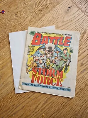Buy BATTLE STORM FORCE Comic - Date 24/01/1987 - UK, Includes Free Dynamic War Game • 20£