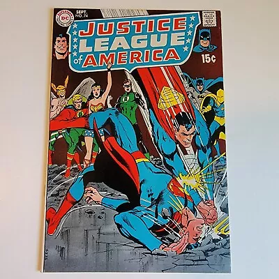 Buy Justice League Of America #74 1969 JSA Cross Over - GA Superman Vs. SA Superman • 35.18£