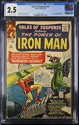 Buy Tales Of Suspense #54 - CGC 2.5 - 1964 Marvel Comic Mandarin • 154.91£