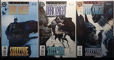 Buy Batman Legends Of The Dark Knight #76 #77 #78 - The Sleeping - DC Comics 1995 • 10.95£