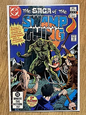 Buy Saga Of The Swamp Thing #1 (1982) Phantom Stranger Back Up Story, D.C Comics, VF • 15£