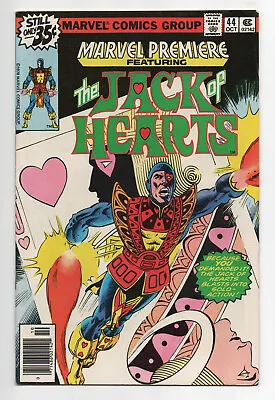 Buy Marvel Premiere #44 (1978) FNVF 1st Solo Story Jack Of Hearts Newsstand • 5.54£