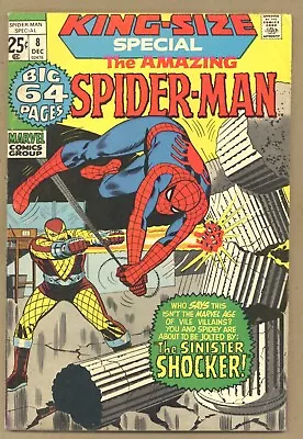 Buy Amazing Spider-Man Annual #8 (FN-) Romita! Ayers! SHOCKER! GIANT MAN! 1971 X911 • 13.43£