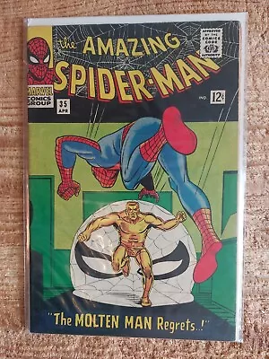 Buy Amazing Spider-man 35 (1966) 2nd Appearance Of Molten Man VGF • 59.99£