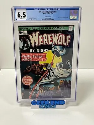 Buy Werewolf By Night #33 CGC 6.5 2nd App Moon Knight  1975 • 160£