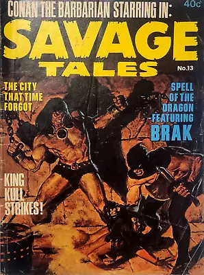 Buy 1974 Conan The Barbarian Starring In : Savage Tales No.13 Rare Oz Comic 40c GC • 24.99£