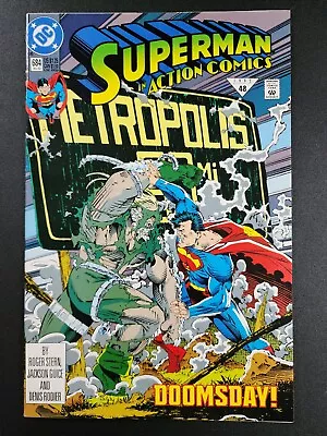 Buy Action Comics #684 NM-  DC Comics 1992 Doomsday • 4.74£