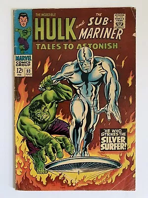 Buy Tales To Astonish #93 5.0 Vg/fn 1967 Silver Surfer Crossover Marvel Comics • 142.42£
