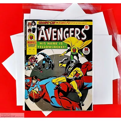 Buy The Avengers 86     1 Marvel Comic Book Bag And Board 10 5 75 UK 1975 (Lot 2418 • 8.99£