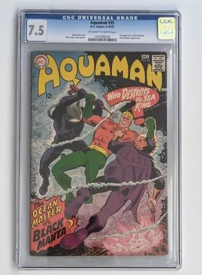 Buy Aquaman #35 CGC 7.5 DC 1967 1st Appearance Black Manta Silver Age Key • 630.20£