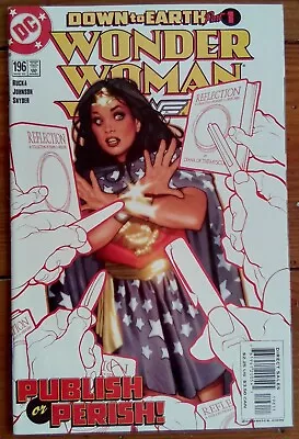 Buy Wonder Woman 196, Adam Hughes Cover, Dc Comics, November 2003, Vf • 5.25£