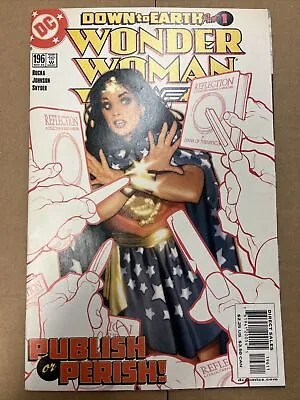 Buy Wonder Woman #196 Adam Hughes Cover 1st Veronica Cale  & Io Appearance Dc  Vf- • 9.63£