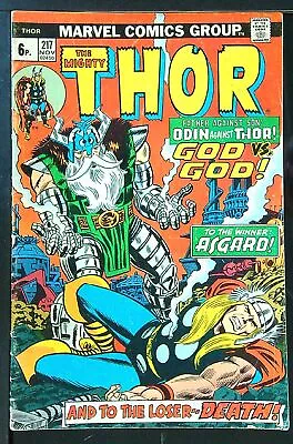 Buy Thor (Vol 1) # 217 (VG+) (Vy Gd Plus+) Price VARIANT RS003 Marvel Comics ORIG US • 10.99£