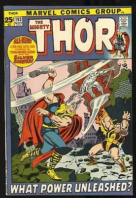 Buy Thor #193 VF/NM 9.0 Silver Surfer! Buscema/Romita Cover Marvel 1971 • 60.82£