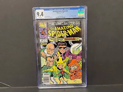 Buy The Amazing Spiderman #337 CGC Graded 9.4 NEWSTAND Sinister Six Hobgoblin Nova • 157.69£
