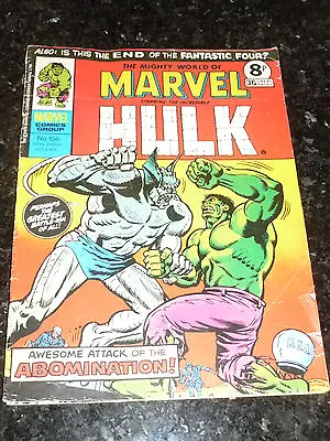 Buy Mighty World Of MARVEL Starring The INCREDIBLE HULK - No 156 - Date 04/10/1975 • 9.99£