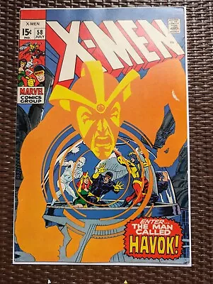 Buy The X-Men #58 Silver Age (1968) Key 1ST APP OF HAVOC Beautiful Copy!  • 207.08£