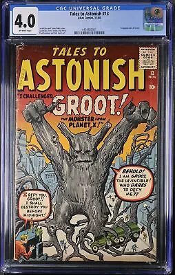 Buy Tales To Astonish #13 CGC VG 4.0 Off White 1st Groot Guardians Of The Galaxy! • 1,975.73£
