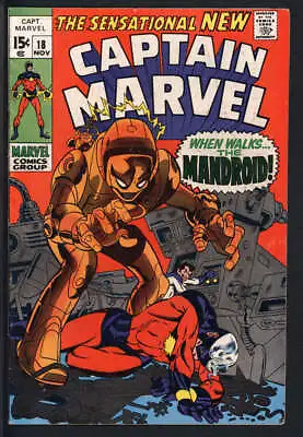 Buy Captain Marvel #18 5.0 // Carvel Danvers Gains Super Powers 1969 • 35.49£