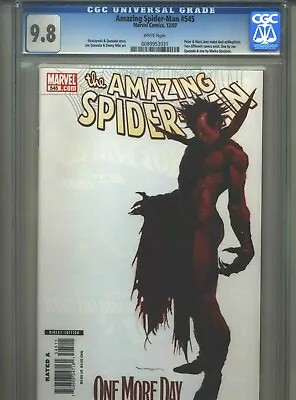 Buy Amazing Spider-Man #545 CGC 9.8 (2007) First 1st Lily Hollister & Carlie Cooper • 197.57£