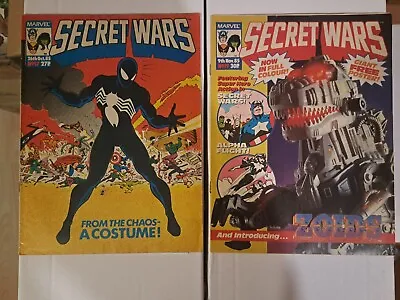 Buy Secret Wars #17 & 19 (Symbiote Suit Origin & 2nd App), 1985, Marvel UK • 50£