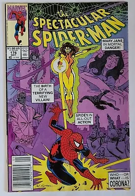 Buy Spectacular Spider-man #176 (marvel 1991) Newsstand, Est~fine+(6.5) 1st Corona!  • 9.99£