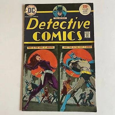 Buy Detective Comics #448 1975 DC Comics Batman Ra's Al Ghul Jim Aparo Cover • 4.41£