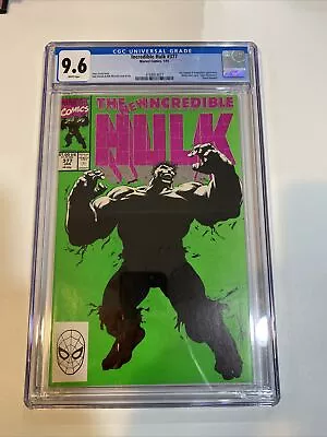 Buy INCREDIBLE HULK 377 1991 CGC 9.6 White Pages Marvel 1st Appear Prof Hulk Key • 63.45£