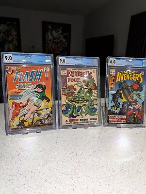 Buy The Flash 211, Avengers 69, Fantastic Four 88 CGC Comics • 64£