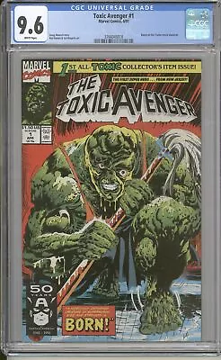 Buy Toxic Avenger #1 CGC 9.6 WHITE Pages (Marvel,Apr 1991)  • 71.70£