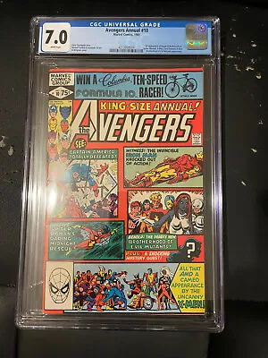 Buy Avengers Annual #10 - CGC 7.0 WHITE PAGES, Key 1st App Rogue And Madeline Pryor • 115£