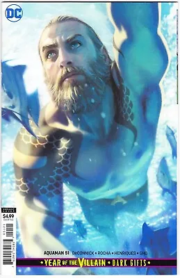 Buy Aquaman #51 - Year Of The Villain 'dark Gifts' Variant - 1st Print - Dc 2019 • 4.89£