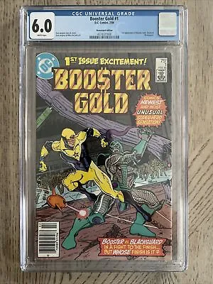 Buy Booster Gold #1  CGC 6.0 White Pages  1986  1st Appearance Of Booster Gold • 51.39£
