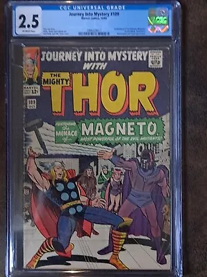 Buy Journey Into Mystery 109 (1964) Magneto Vs. Thor 1st App Outside X-Men! Cgc 2.5 • 164.77£