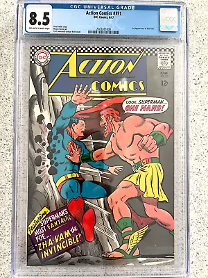Buy DC Action Comics - Superman / Zha-Vam The Invincible Grade 8.5 #351 June 1967 • 50£