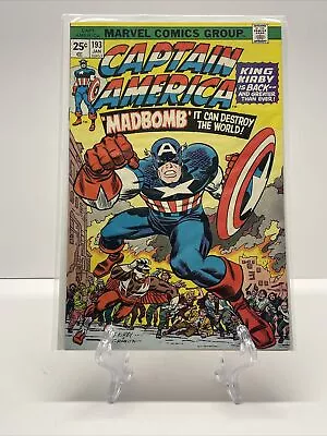 Buy Captain America #193 (1976, Marvel)  Madbomb  Jack Kirby • 25.58£