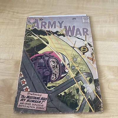 Buy DC Our Army At War #59 Kubert Art SILVER AGE WAR COMIC BOOK  • 15.81£