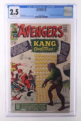 Buy Avengers #8 - Marvel Comics 1964 CGC 2.5 1st Appearance Of Kang The Conqueror. • 208.02£