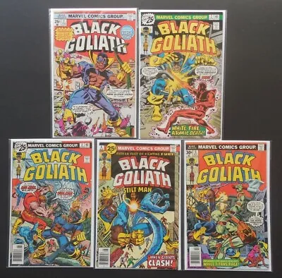 Buy Black Goliath 1 2 3 4 5 Complete Set Full Run Marvel Comics 1977 VF+ To VF/NM • 47.44£