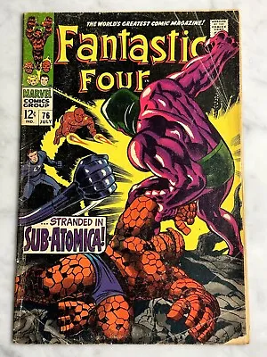 Buy Fantastic Four #76 VG 4.0 - Buy 3 For FREE Shipping! (Marvel, 1968) • 10.81£